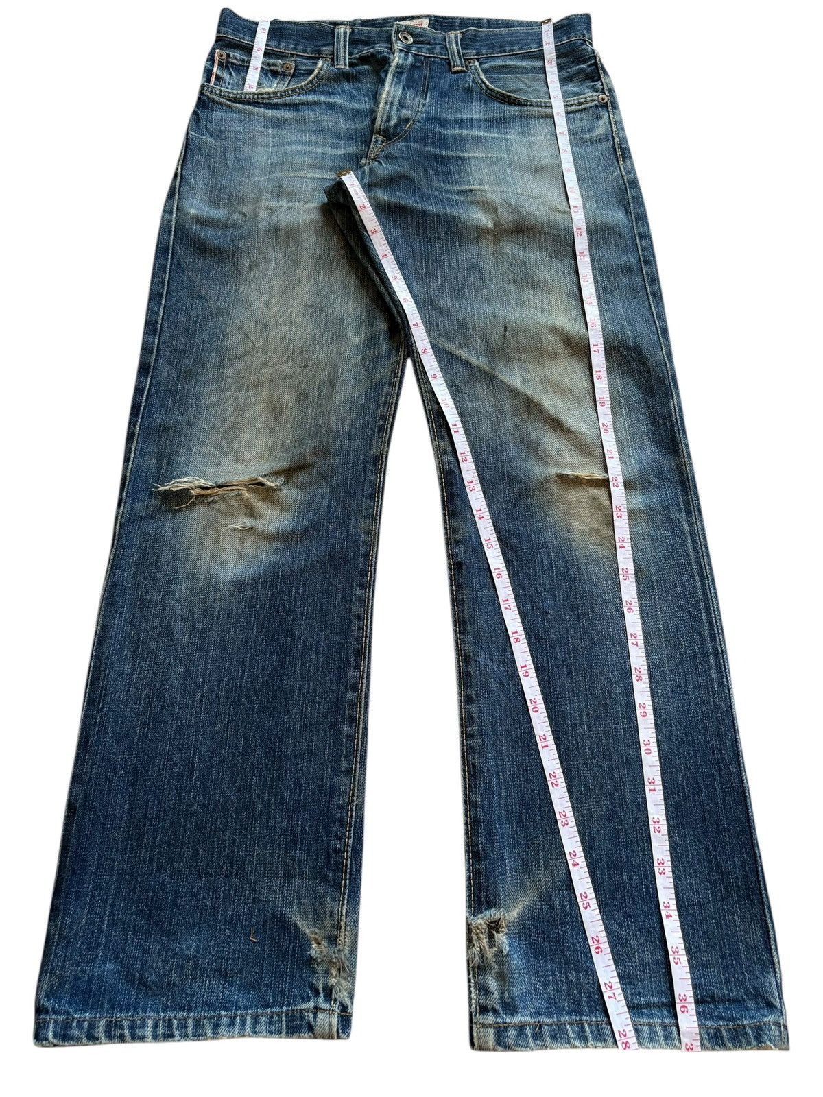 Edwin × Japanese Brand Vintage Japanese Edwin 505zxx Selvedge Mud Wash Loose Jeans Size US 31 - 14 Thumbnail