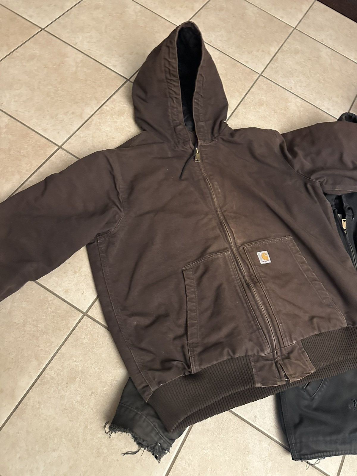 Carhartt Vintage Carhartt Active Jacket - Dark Brown - XL - Quilted Size US XL / EU 56 / 4 - 1 Thumbnail