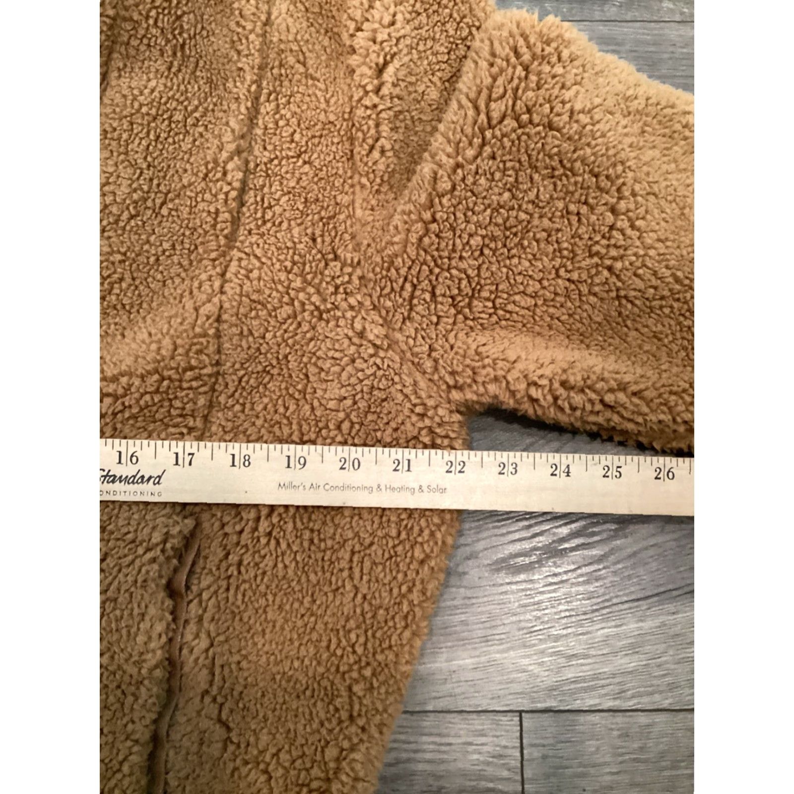 Vintage We The Free People Izzy Wrap Teddy Sherpa Fleece Jacket Women XS Brown Coat Short Size XS / US 0-2 / IT 36-38 - 7 Thumbnail