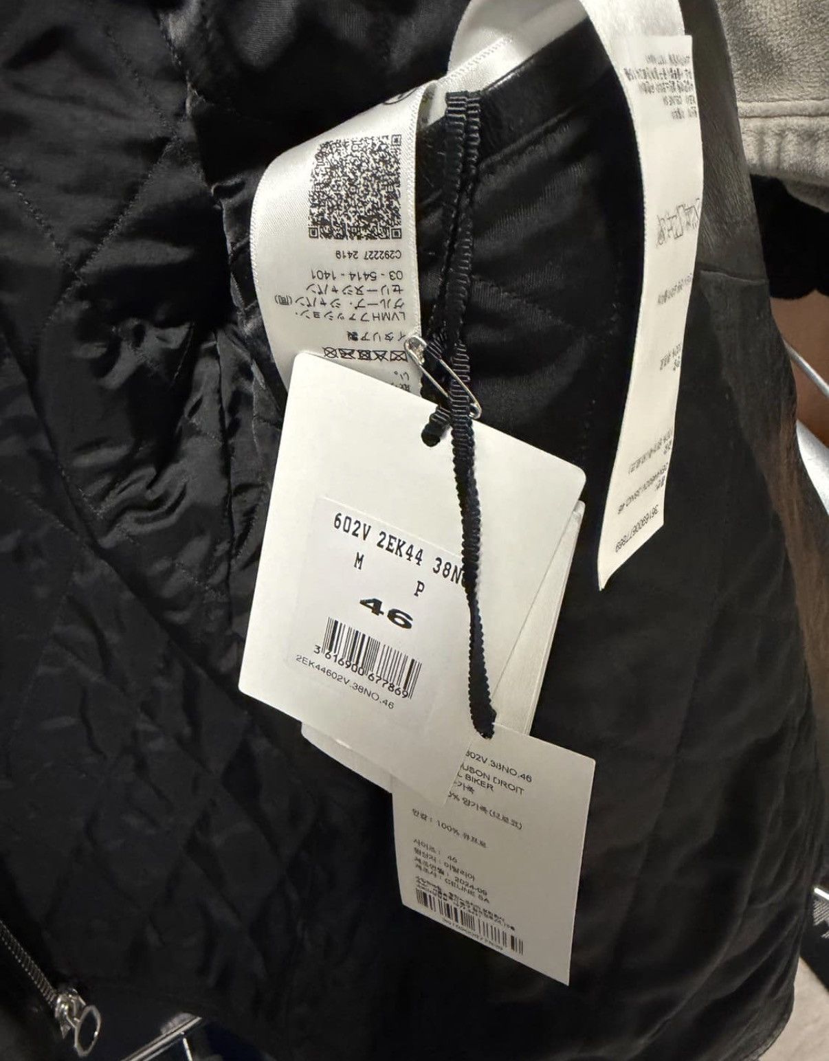 Celine Celine 24FW cropped texture leather biker jacket sz46 Size US S / EU 44-46 / 1 - 11 Thumbnail