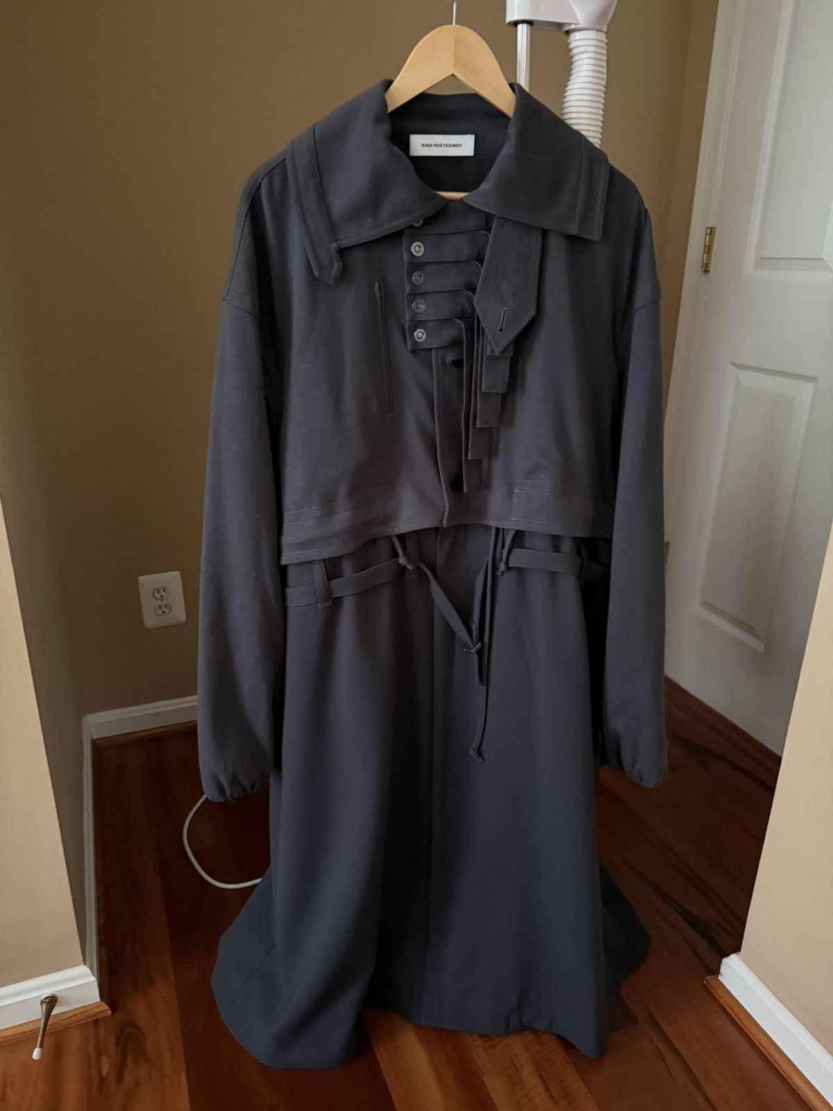 Kiko Kostadinov Hecuba Detachable Coat 44 Dim Grey Size US S / EU 44-46 / 1 - 4 Thumbnail