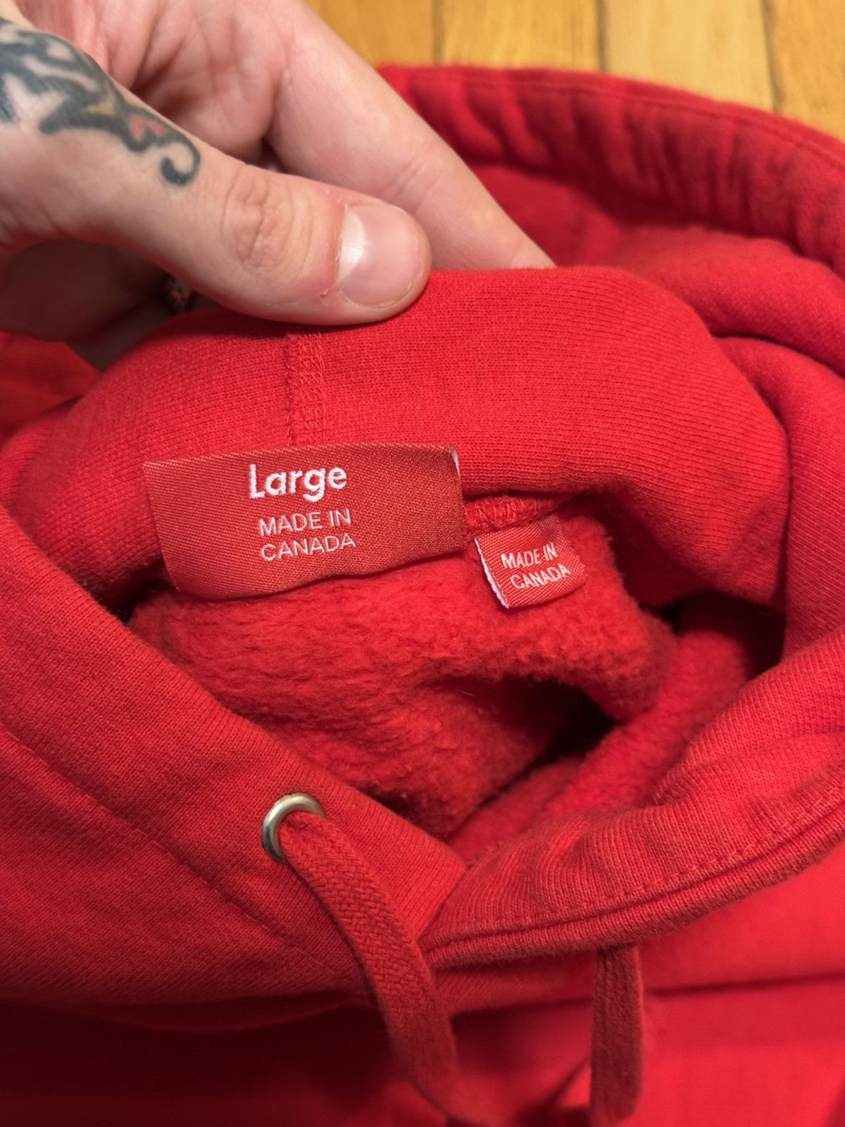 Supreme Supreme FW16 Red Rose hooded sweatshirt Size US L / EU 52-54 / 3 - 6 Thumbnail