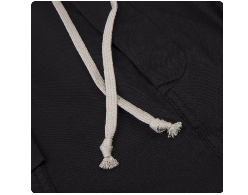 Rick Owens Drkshdw Rick Owens DRKSHDW Men's Black Gusseted Drop Crotch Joggers Size US 30 / EU 46 - 2 Thumbnail