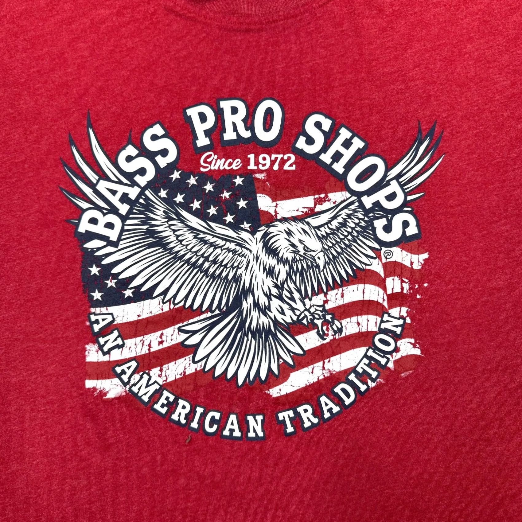 Bass Pro Shops Bass Pro Shops Red Graphic T Shirt Men's Size L Short Sleeve Outdoors Camping Size US L / EU 52-54 / 3 - 4 Thumbnail