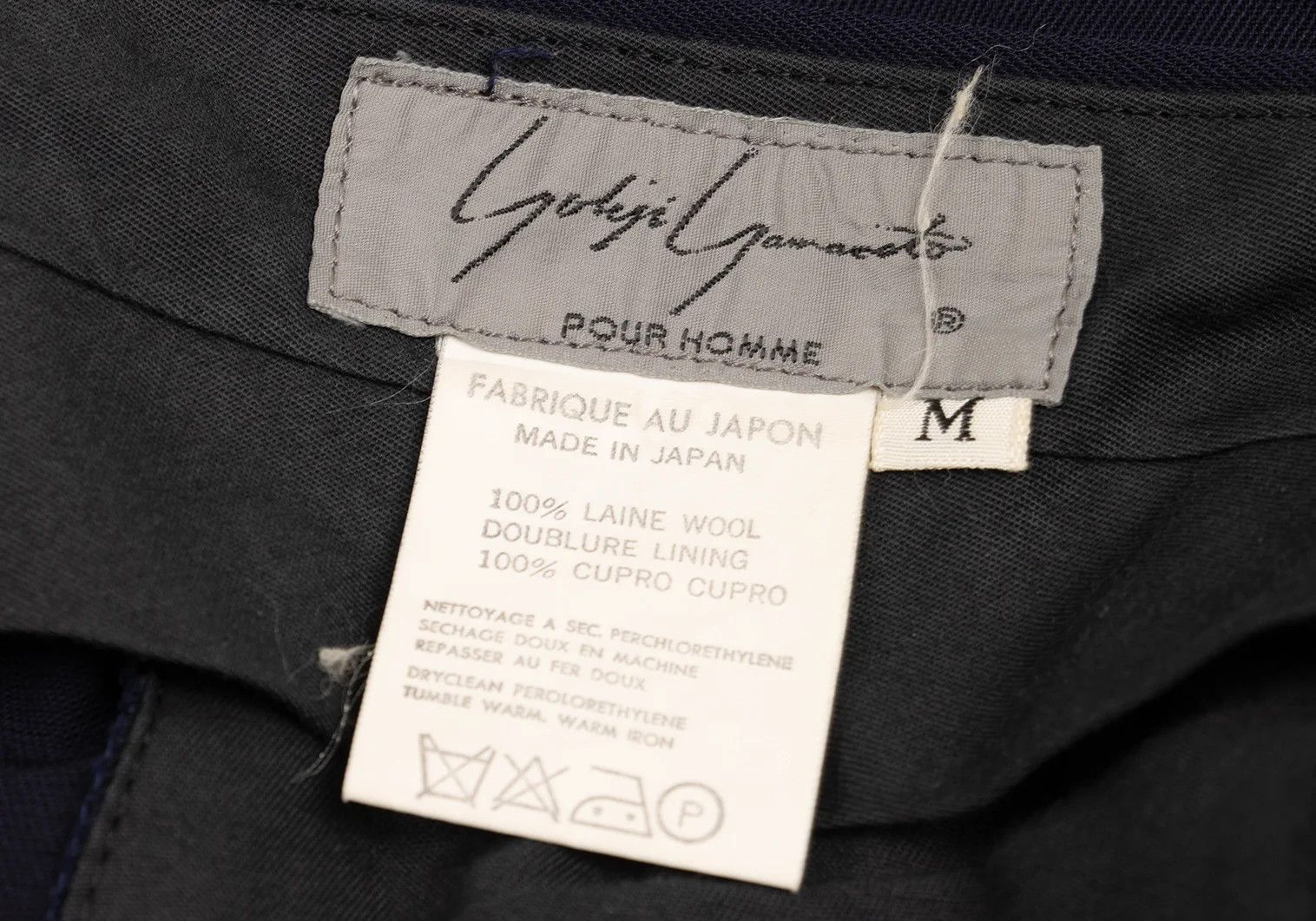 Yohji Yamamoto Yohji Yamamoto Wool Gabardine Tapered Pants Size US 34 / EU 50 - 18 Thumbnail