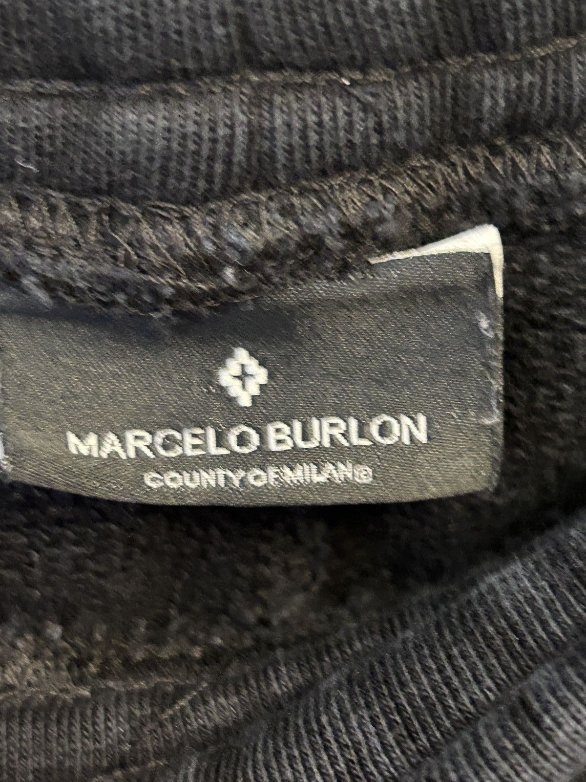Marcelo Burlon Marcelo Burlon Mens Fleece Pants Trousers Black Small Size US 28 / EU 44 - 7 Thumbnail