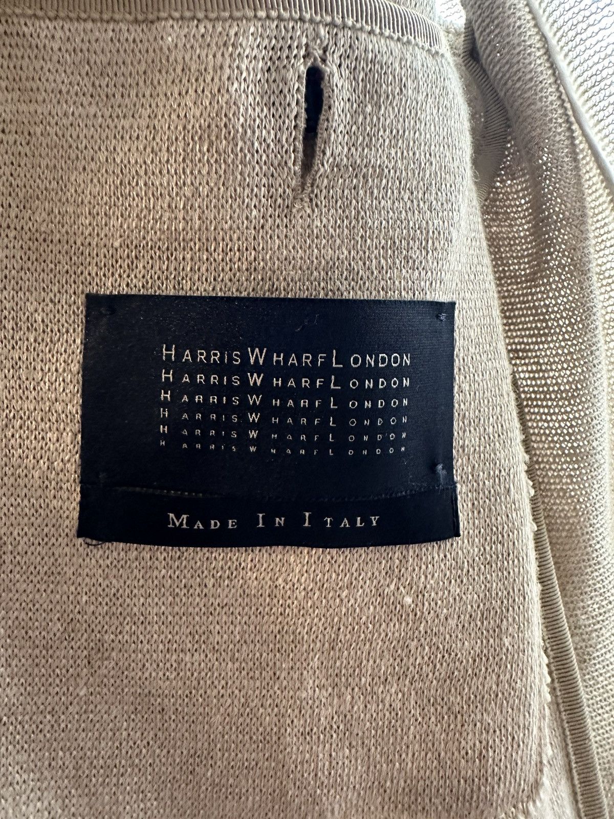 Harris Wharf London Harris Wharf London Linen Blend Relaxed Jacket Size 46R - 4 Thumbnail