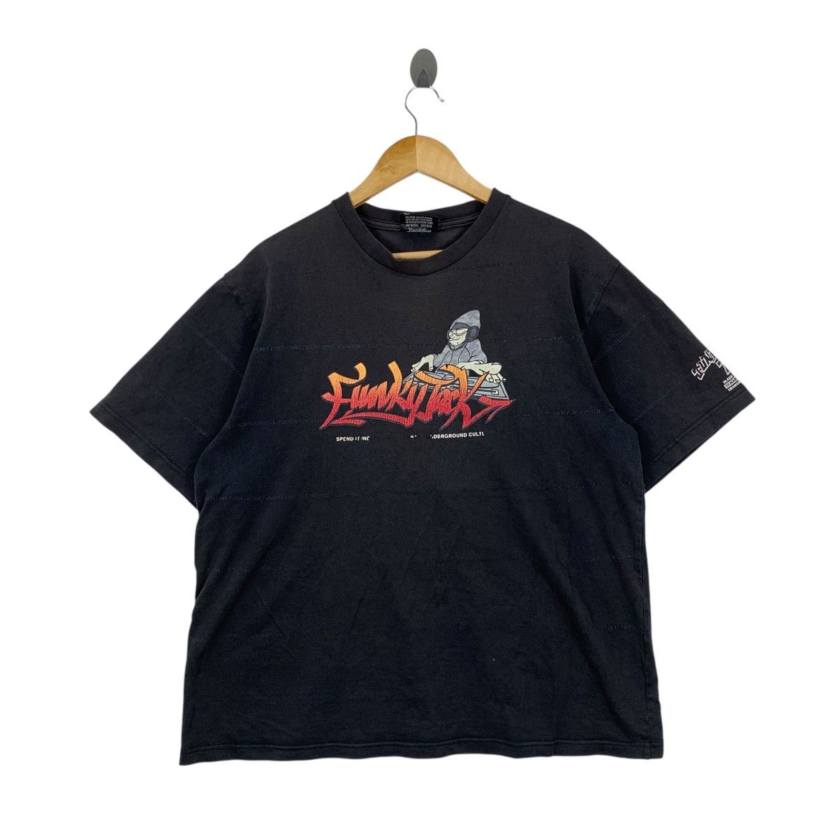 Vintage FUNKY JACK Back Dive Gang Mater Hip Hop Dj Rap Shirt Size US XXL / EU 58 / 5 - 1 Thumbnail
