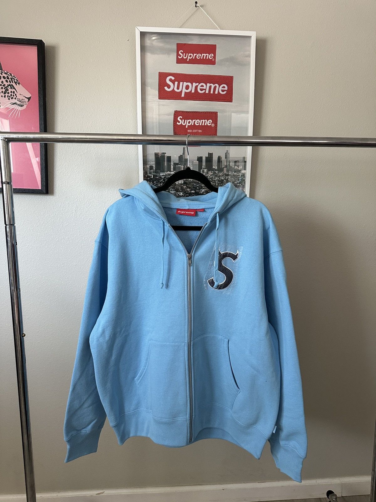 Supreme Reverse Patchwork Zip Up Hooded Sweatshirt | Grailed