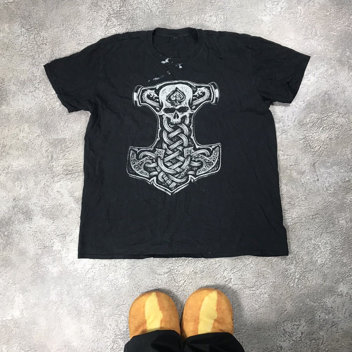 Vintage Vintage Y2K Graphic Tee Norse Mythology Dark Aesthetic XL Size US XL / EU 56 / 4 - 1 Thumbnail