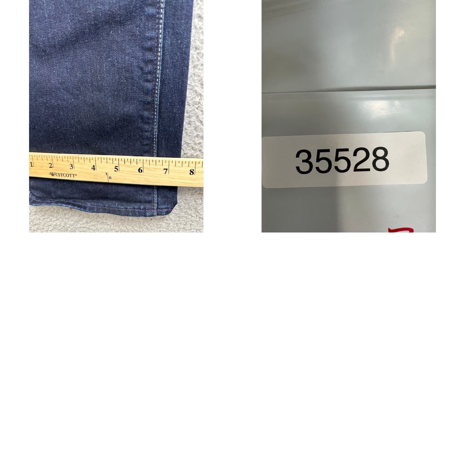 Madewell Madewell Jeans Men 31X34 Blue Dark Wash Straight Rail Stretch Denim Pants Pocket Jeans (Non-Vintage) Mens 31X34 Size US 31 - 8 Thumbnail