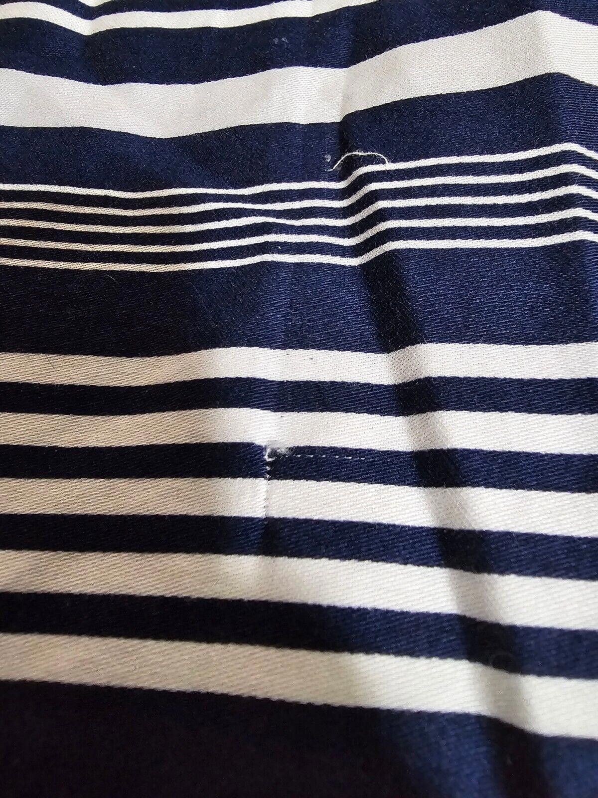 Chaps Chaps Women 3X Blue Striped 3/4 Sleeve No Iron - Fabric Pull Size 3XL / US 20-22 - 7 Thumbnail