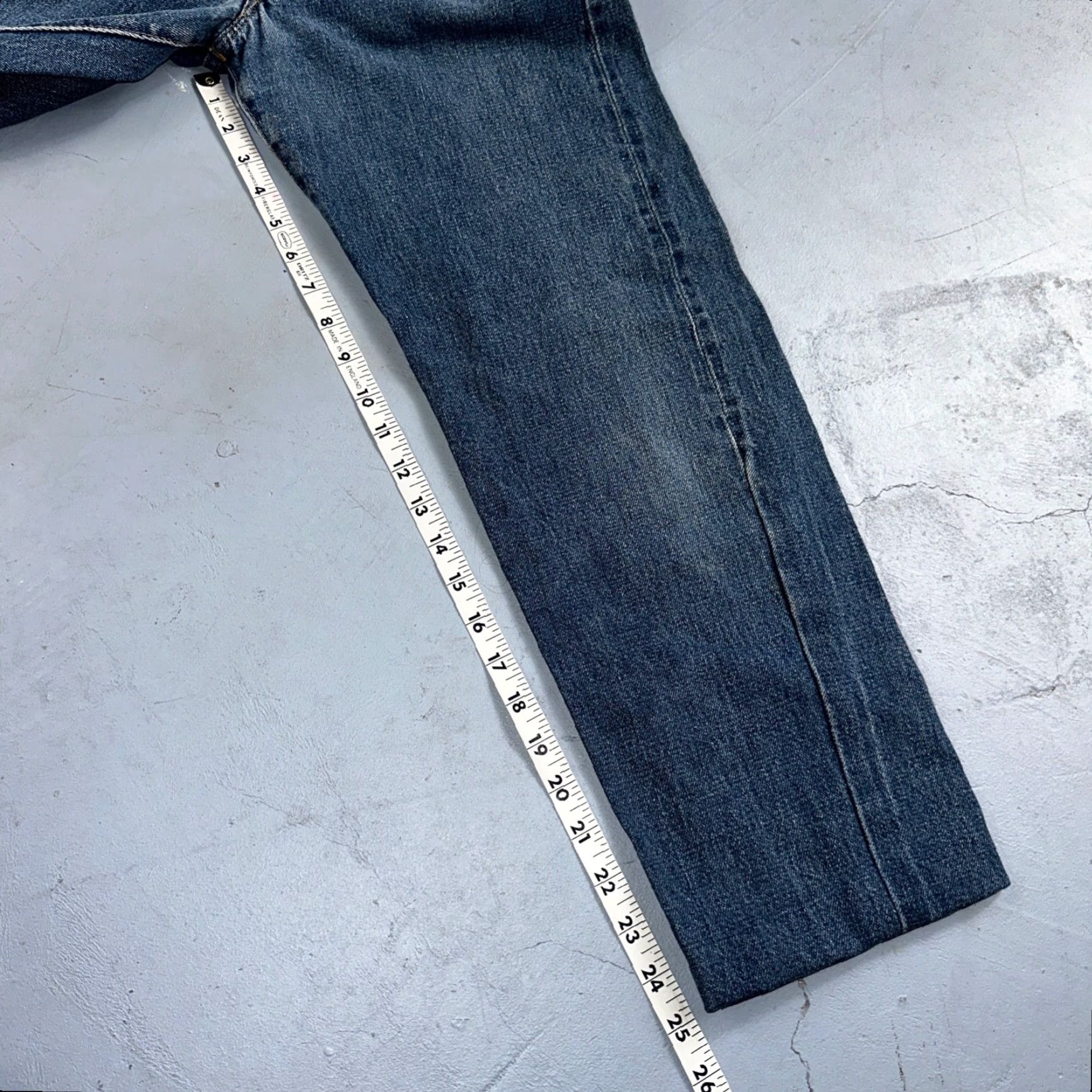 Levi's VINTAGE Levi's 501 Jeans Men Regular 28 Blue Denim Cotton Button 34 Inseam 80s 70s USA Distressed Comfort Straight XX Model 501 XX Size US 28 / EU 44 - 7 Thumbnail
