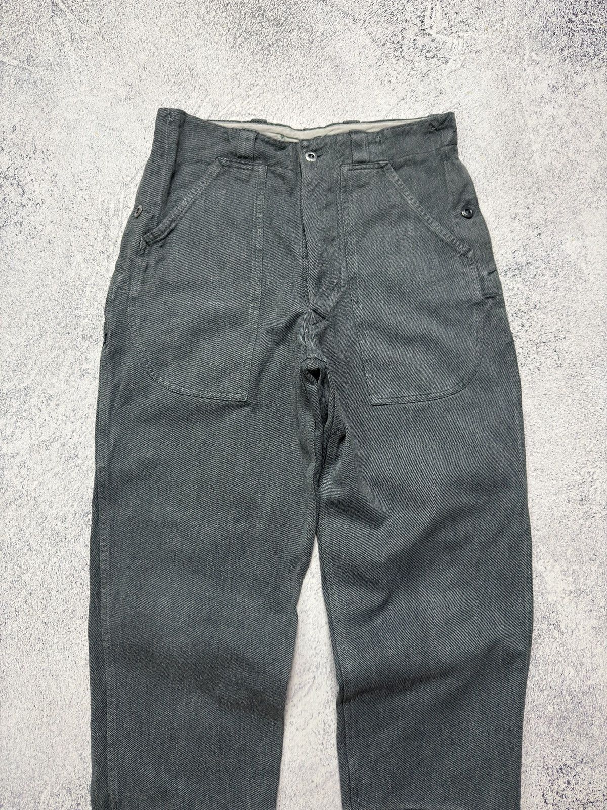 Vintage Vintage Swiss Army Salt & Pepper Denim Work Trousers Pants Size US 34 / EU 50 - 3 Thumbnail