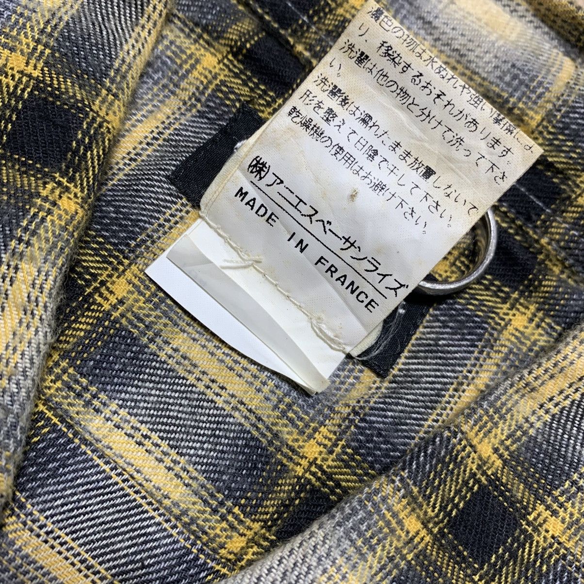 agnes b. Vtg Agnes B Veterano Multi Plaid Flannel Shirt Button Up Size US L / EU 52-54 / 3 - 11 Thumbnail