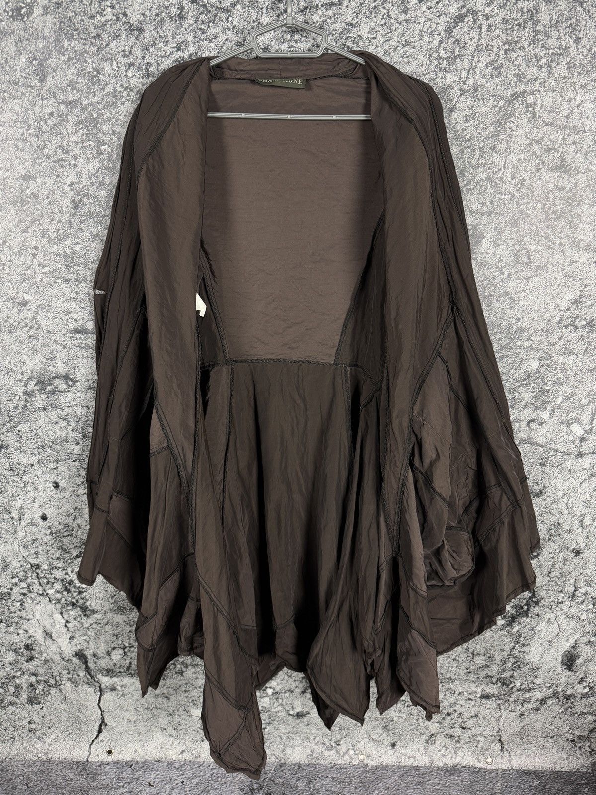 Other Champagne Made In Germany Oversized Draped Coat Jacket Brown Size ONE SIZE - 7 Thumbnail