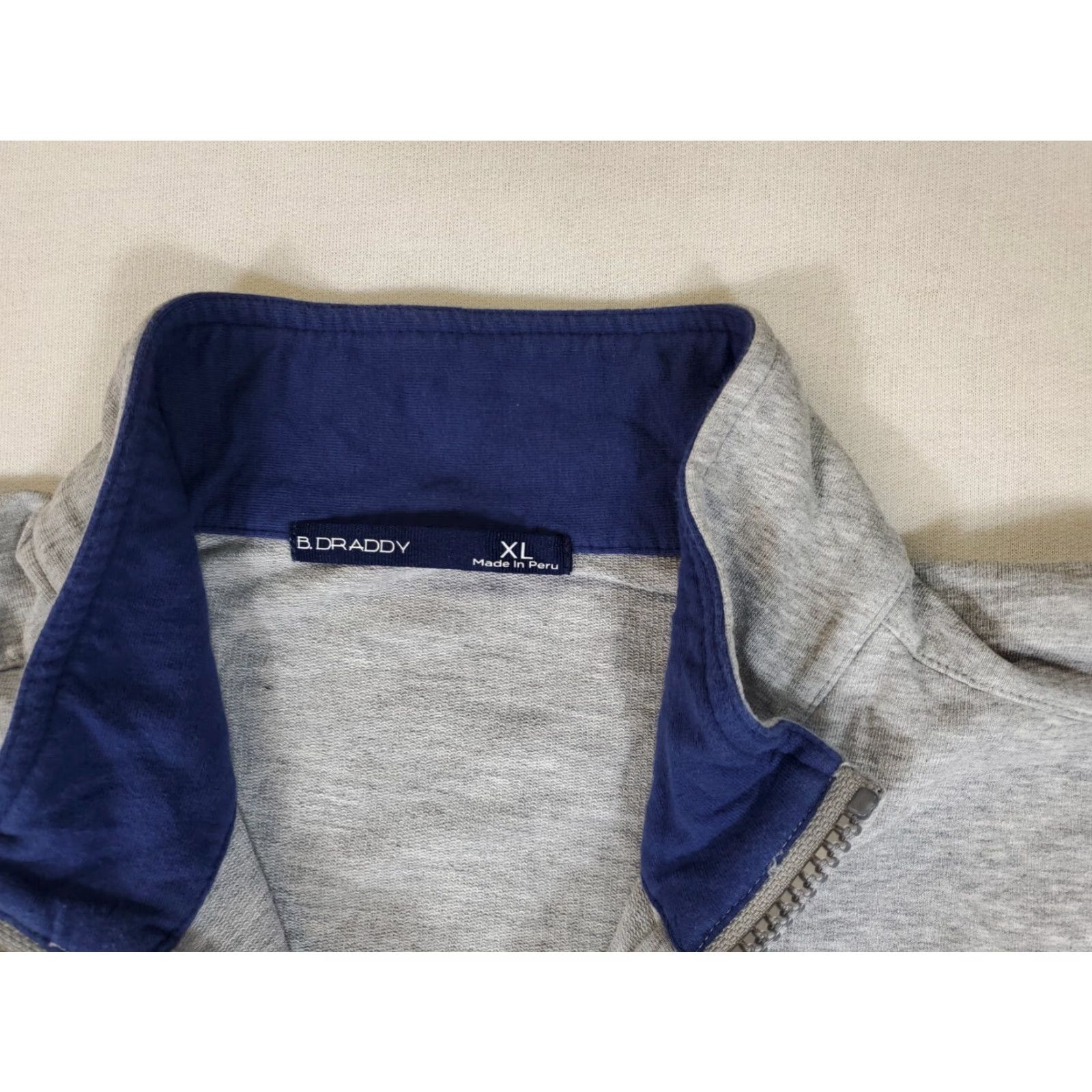 KangaROOS B. Draddy Shirt Mens XL Gray Quarter Zip Long Sleeve Pullover Kangaroo Pocket Size US XL / EU 56 / 4 - 2 Thumbnail