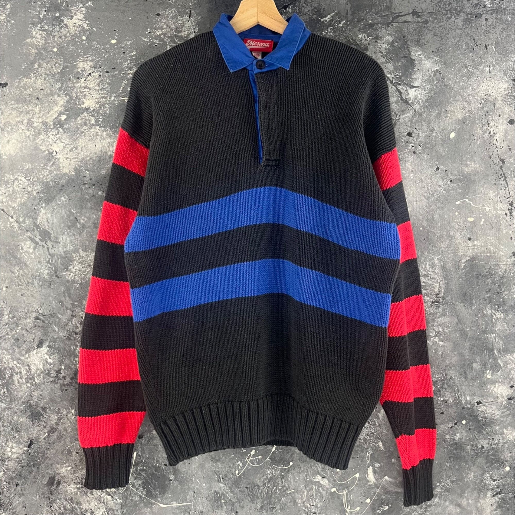 Vintage Vintage 90’s Rughy Knit sweater Size US M / EU 48-50 / 2 - 1 Thumbnail