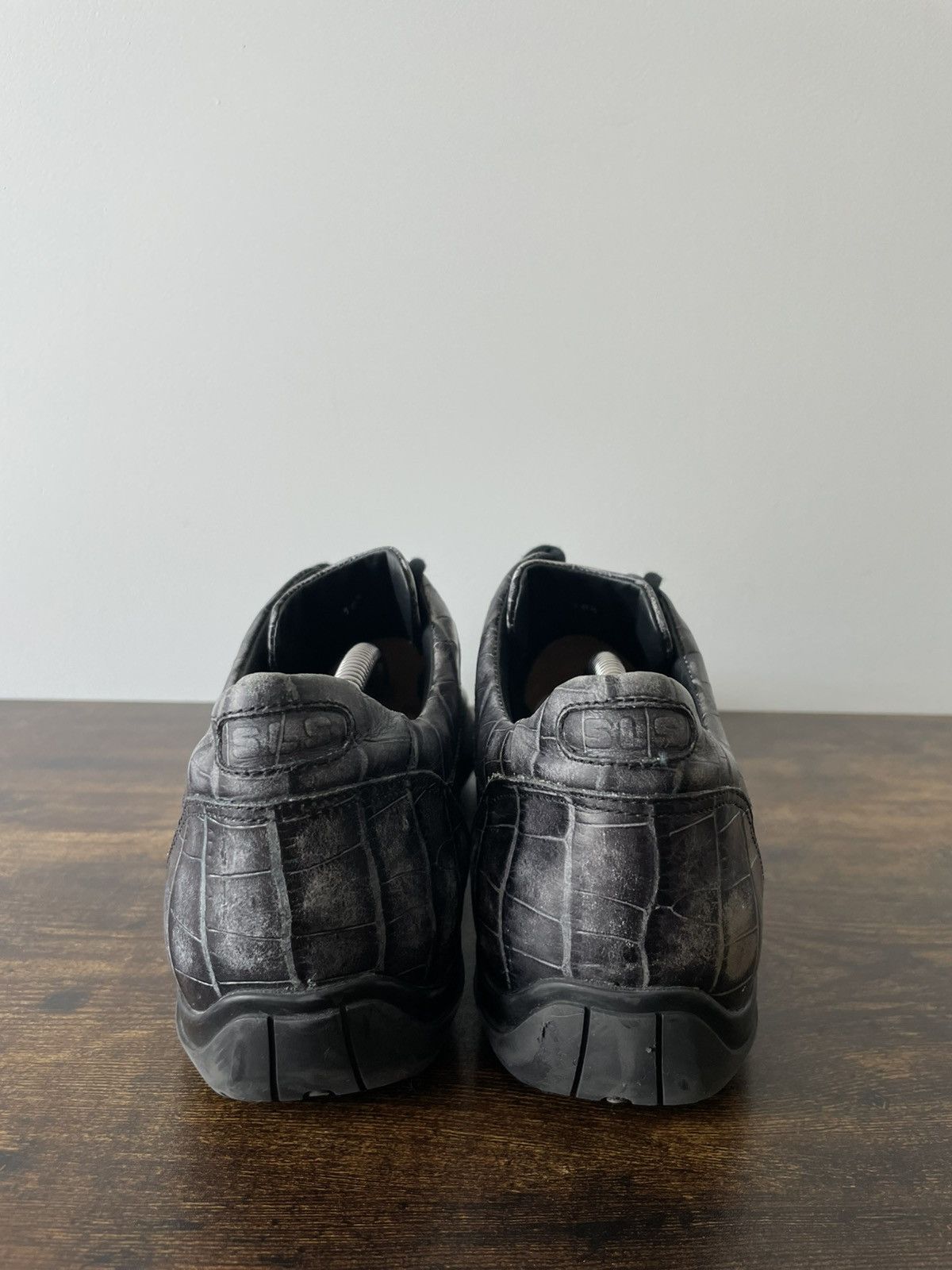 Santoni Santoni AMG Leather Crocodile Shoes Vintage Faded RARE Size US 10 / EU 43 - 4 Thumbnail