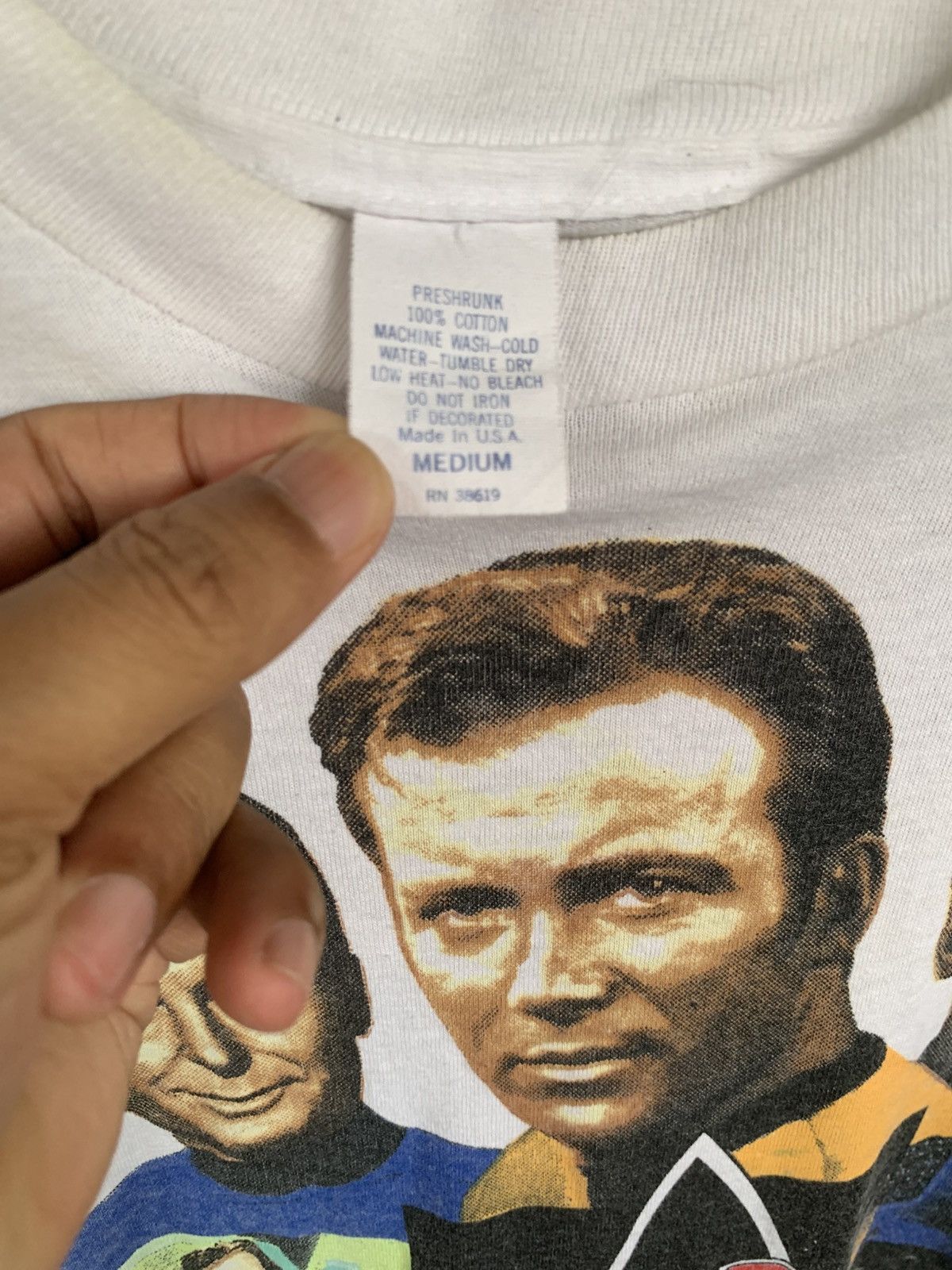 Vintage Vintage 90s Star Trek Paramount Pictures Movie T shirt Size US M / EU 48-50 / 2 - 8 Thumbnail