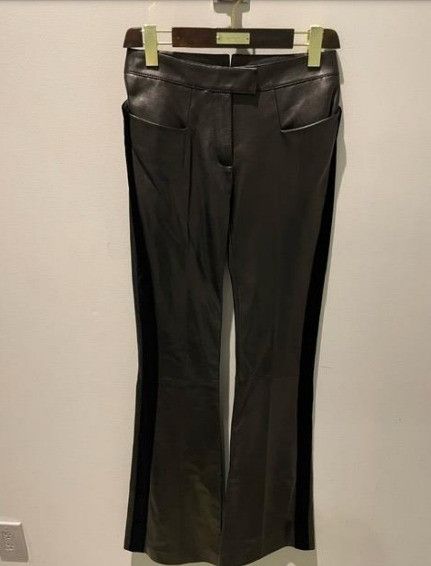 Tom Ford o1w1db10225 PAL742 Leather Flare Pant in Black Size 28" / US 6 / IT 42 - 1 Preview