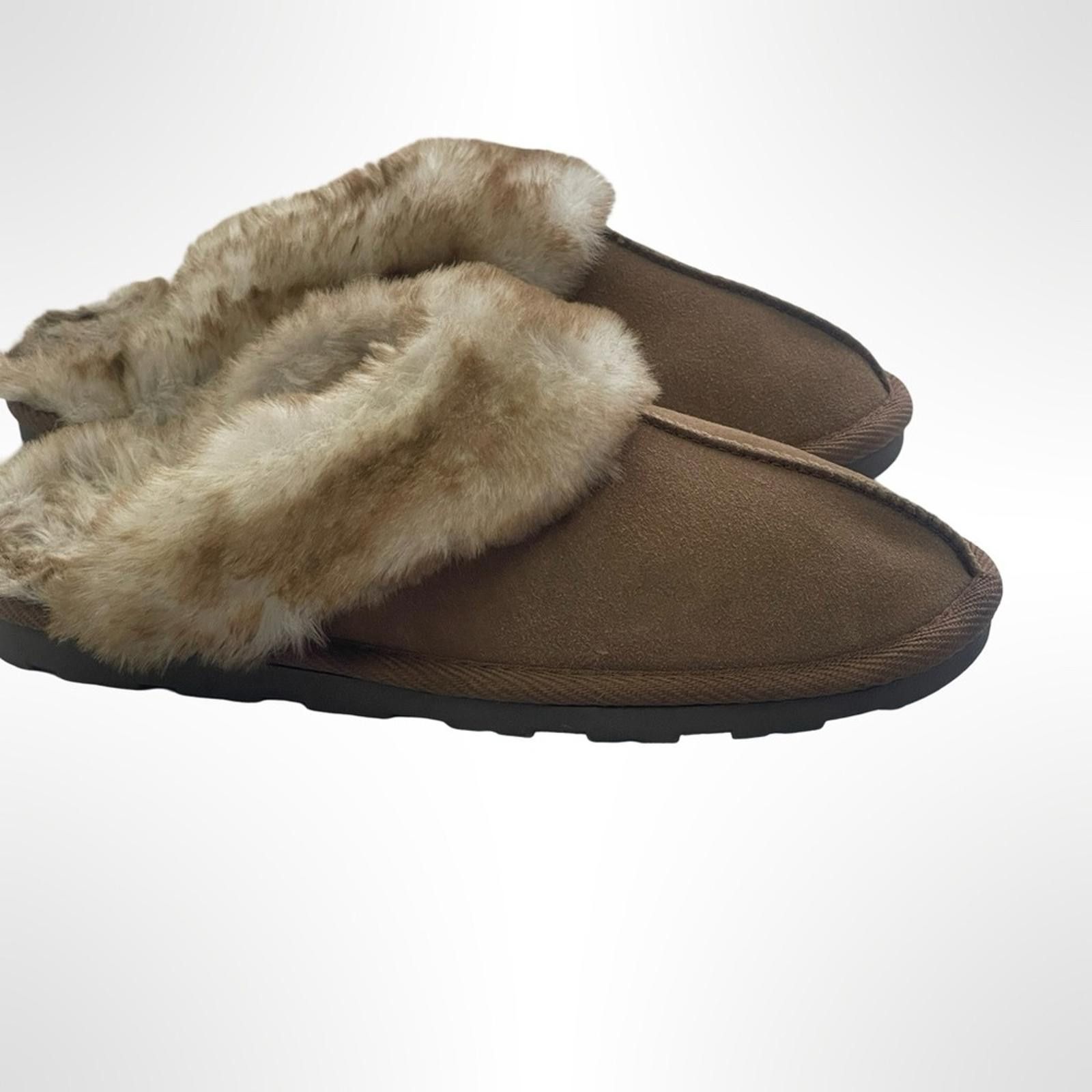 Other Cozy Tan Faux Fur Women's Slippers size 7 Size US 7 / IT 37 - 2 Thumbnail