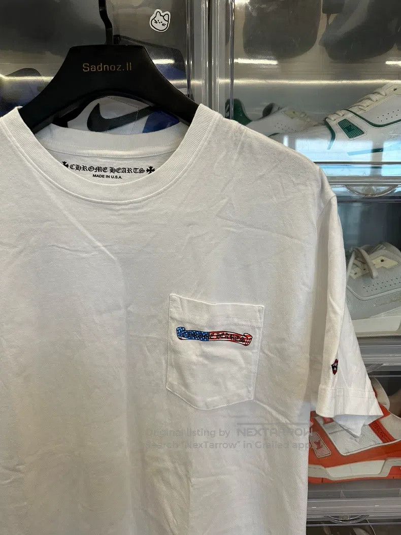 Chrome Hearts CHROME HEARTS Size XL Mattyboy American flag scroll white s Size US XL / EU 56 / 4 - 2 Thumbnail