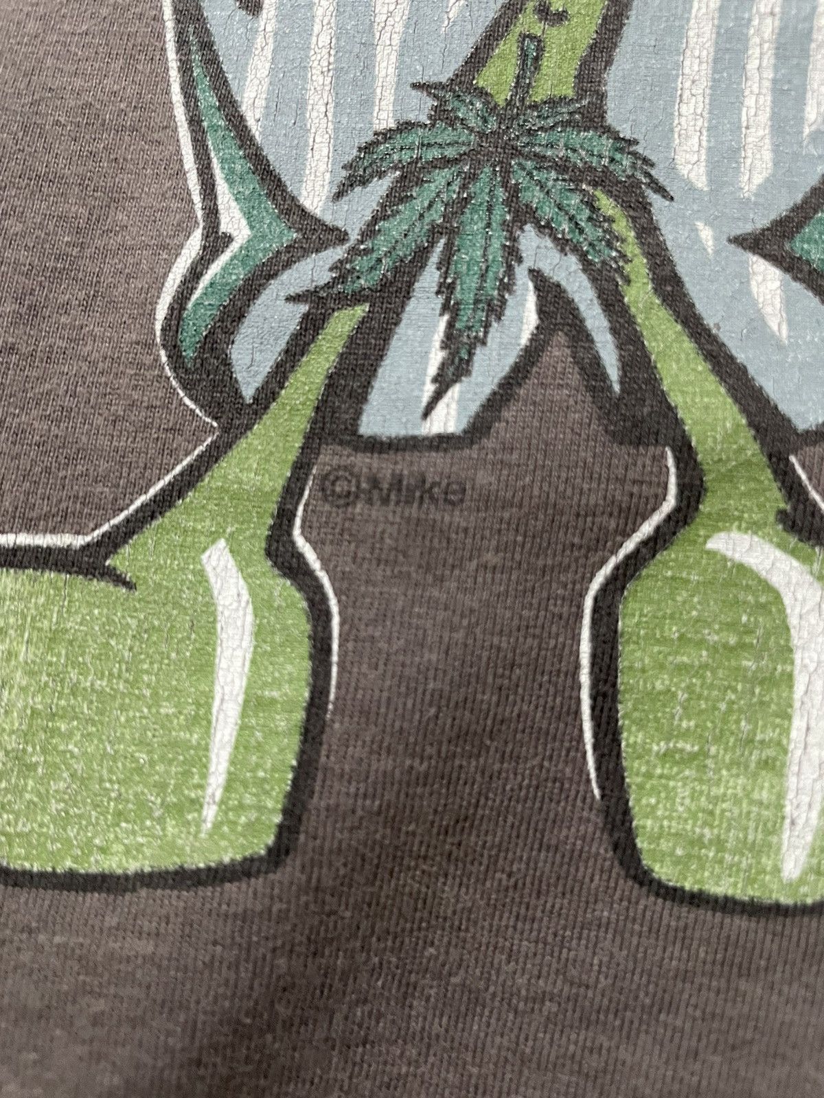 Hook-Ups × Vintage Vintage 90s Alien Ganja Marijuana Strip Tee Skate Cartoon Size US XL / EU 56 / 4 - 8 Thumbnail