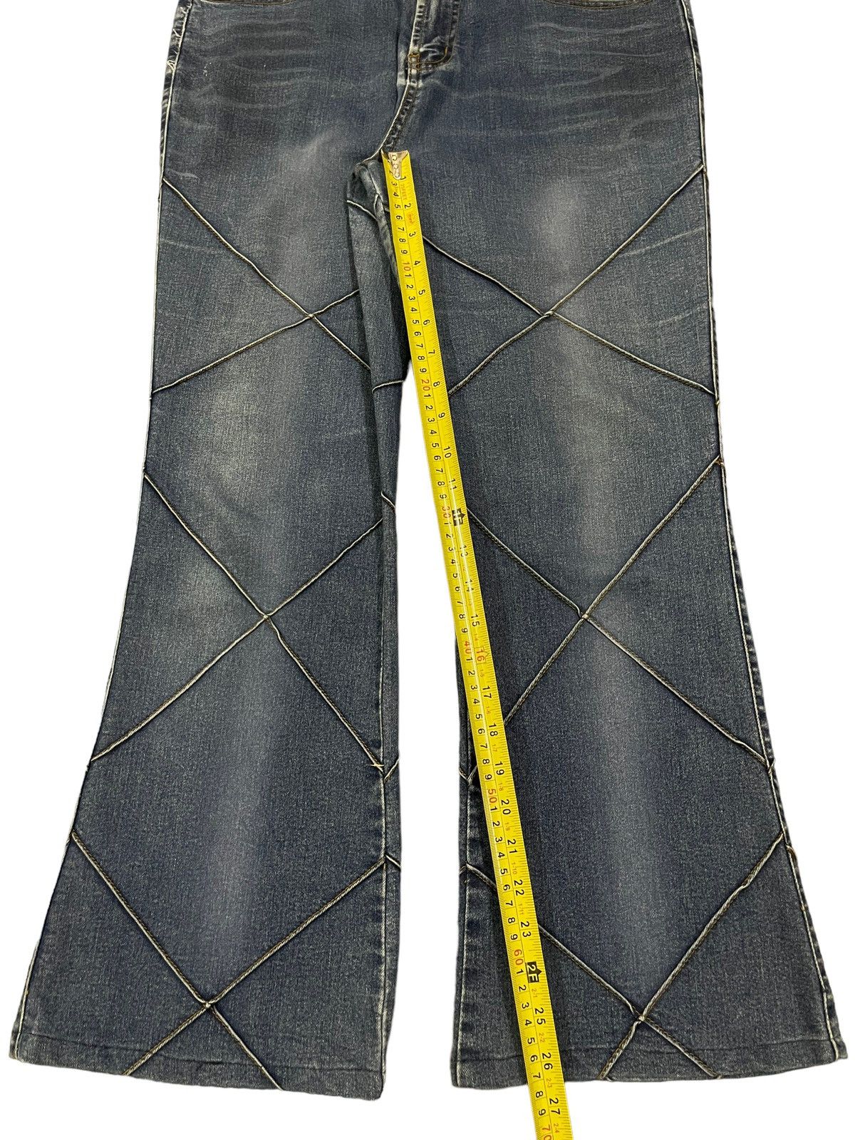 Hysteric Glamour Vintage Japanese Brand Faded Wash Patch Line Style Jeans Size US 31 - 12 Thumbnail