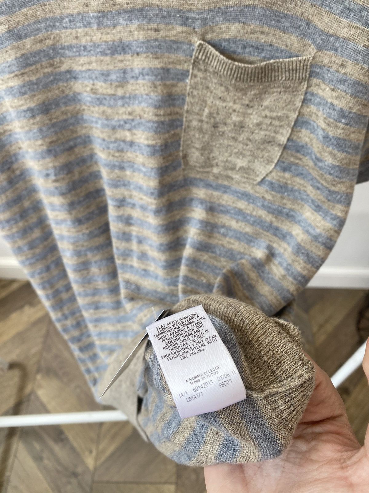 Malo Vintage Malo Linen viscose and cotton crewneck tee Size US L / EU 52-54 / 3 - 8 Thumbnail
