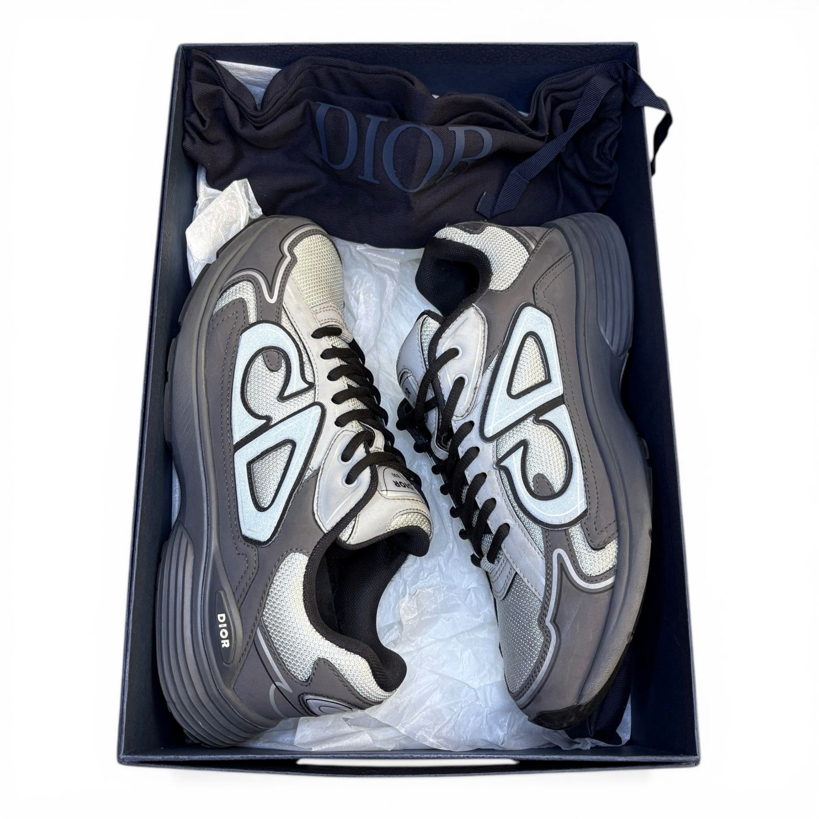 Dior Dior B30 Dark Grey Sneakers | Size 42 (9US) Size US 9 / EU 42 - 2 Thumbnail