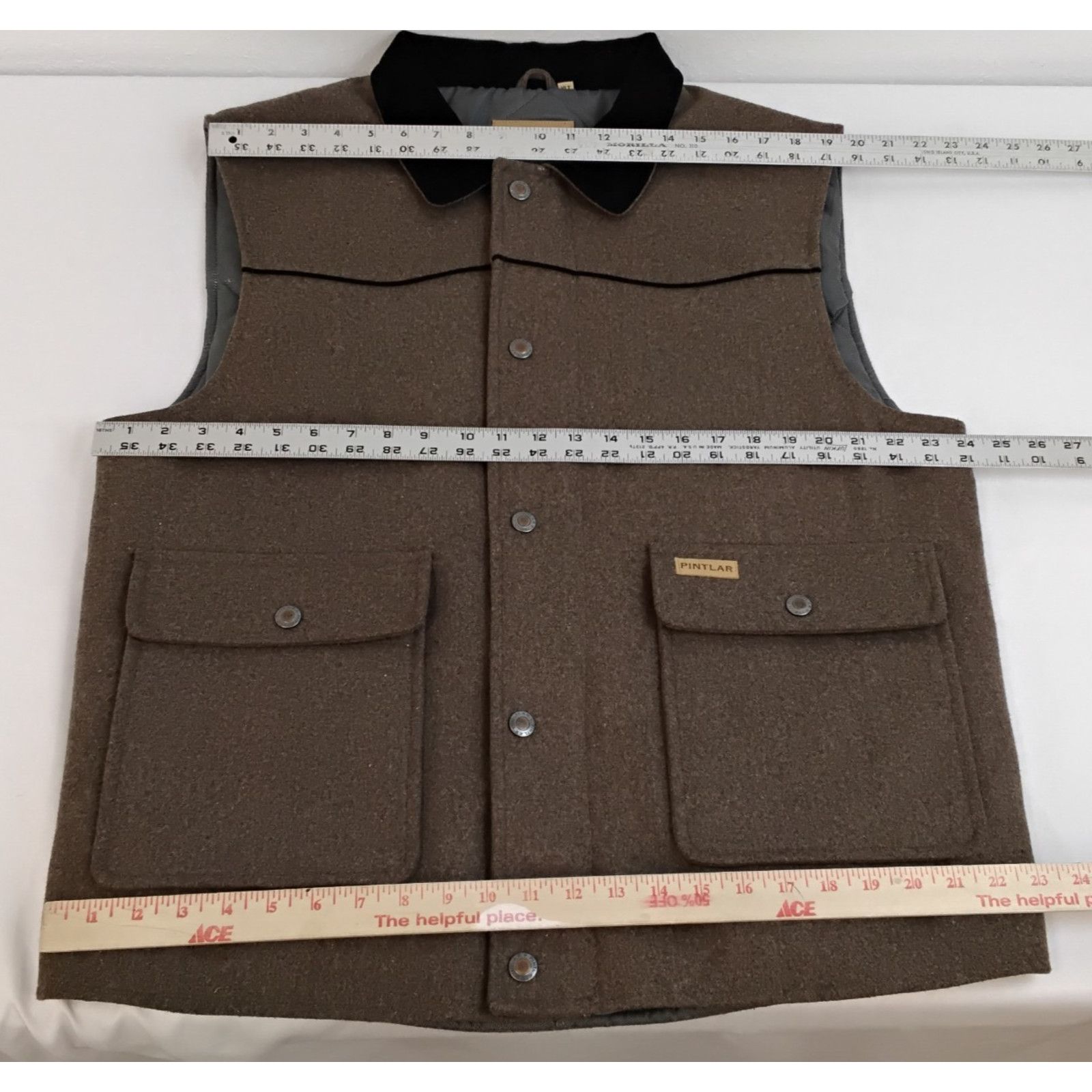 Other Pintlar Wool Blend Vest Men's XLT Brown Western Wear NWT Size US XL / EU 56 / 4 - 14 Thumbnail