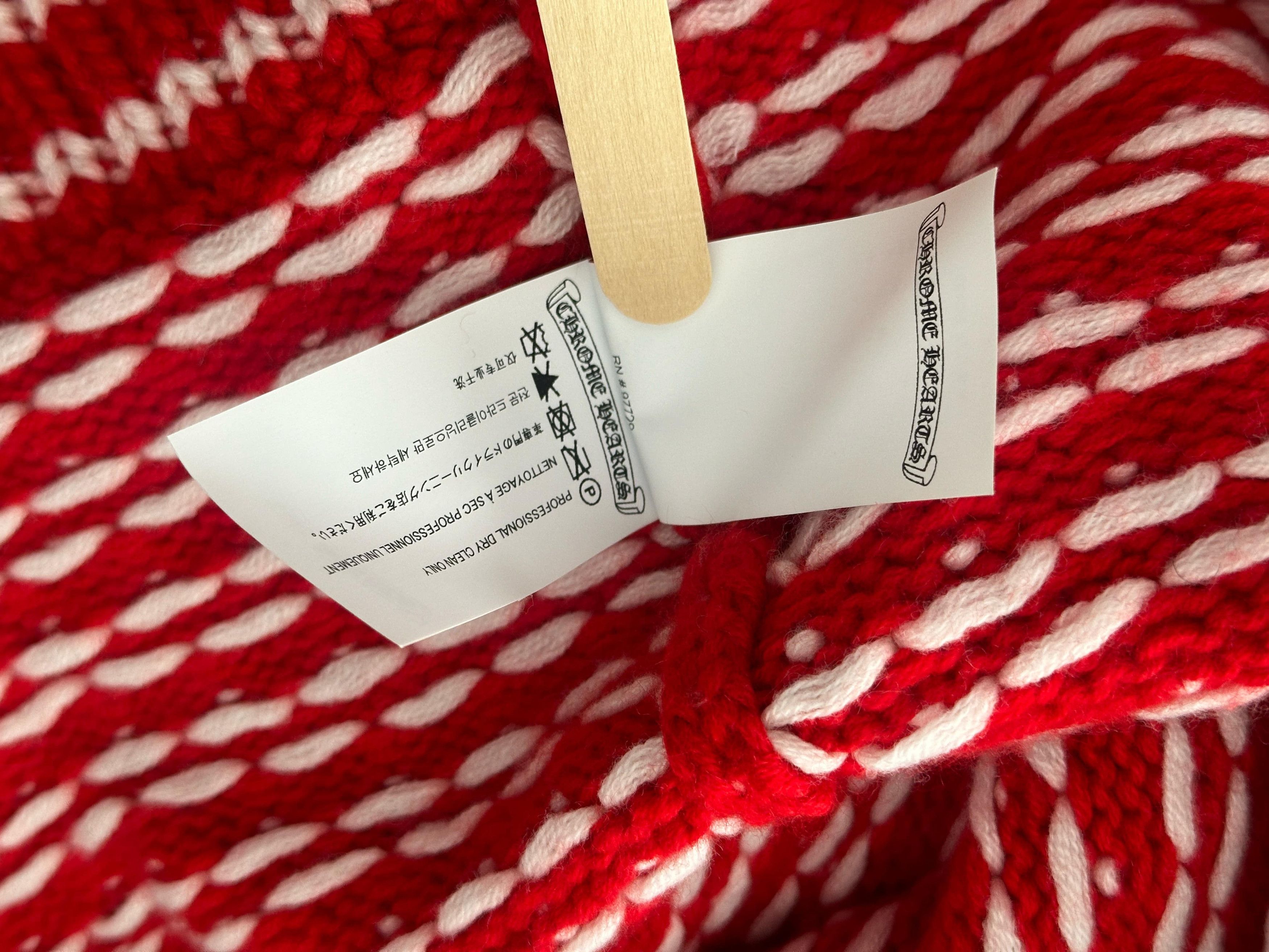 Chrome Hearts Chrome HeartsRED LEATHER PATCH CASHMERE SWEATER Size US M / EU 48-50 / 2 - 7 Thumbnail