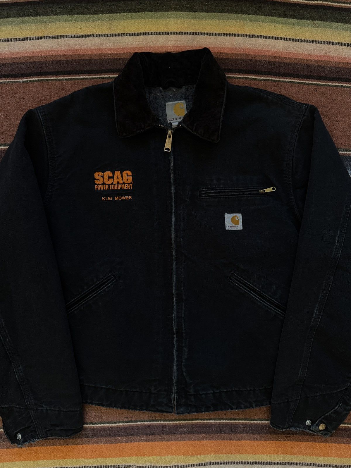 2012 J001 Black Detroit Carhartt Work Jacket