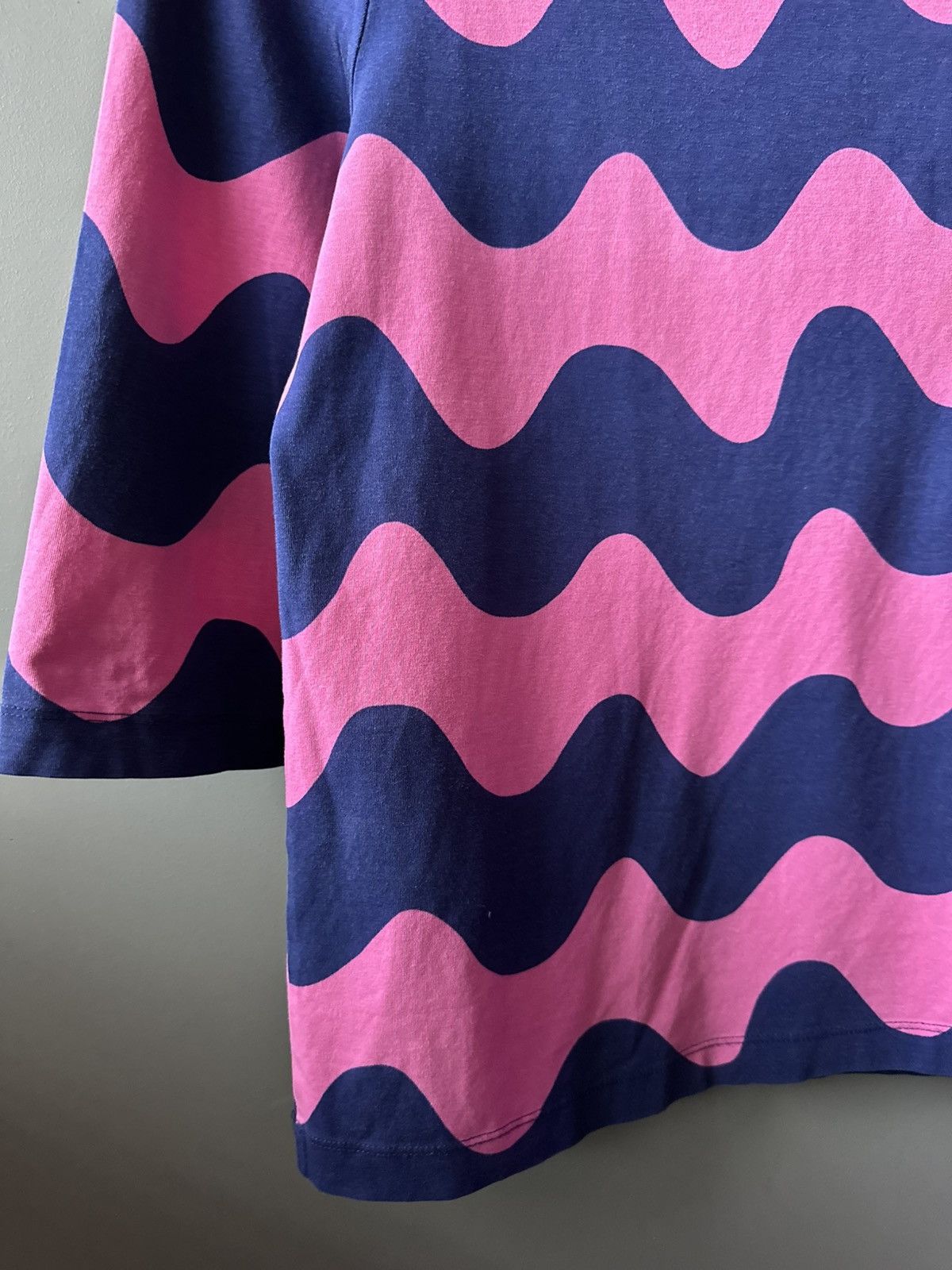 Marimekko Marimekko Pink Navy Wave Print Top Size XS Size XS / US 0-2 / IT 36-38 - 4 Thumbnail