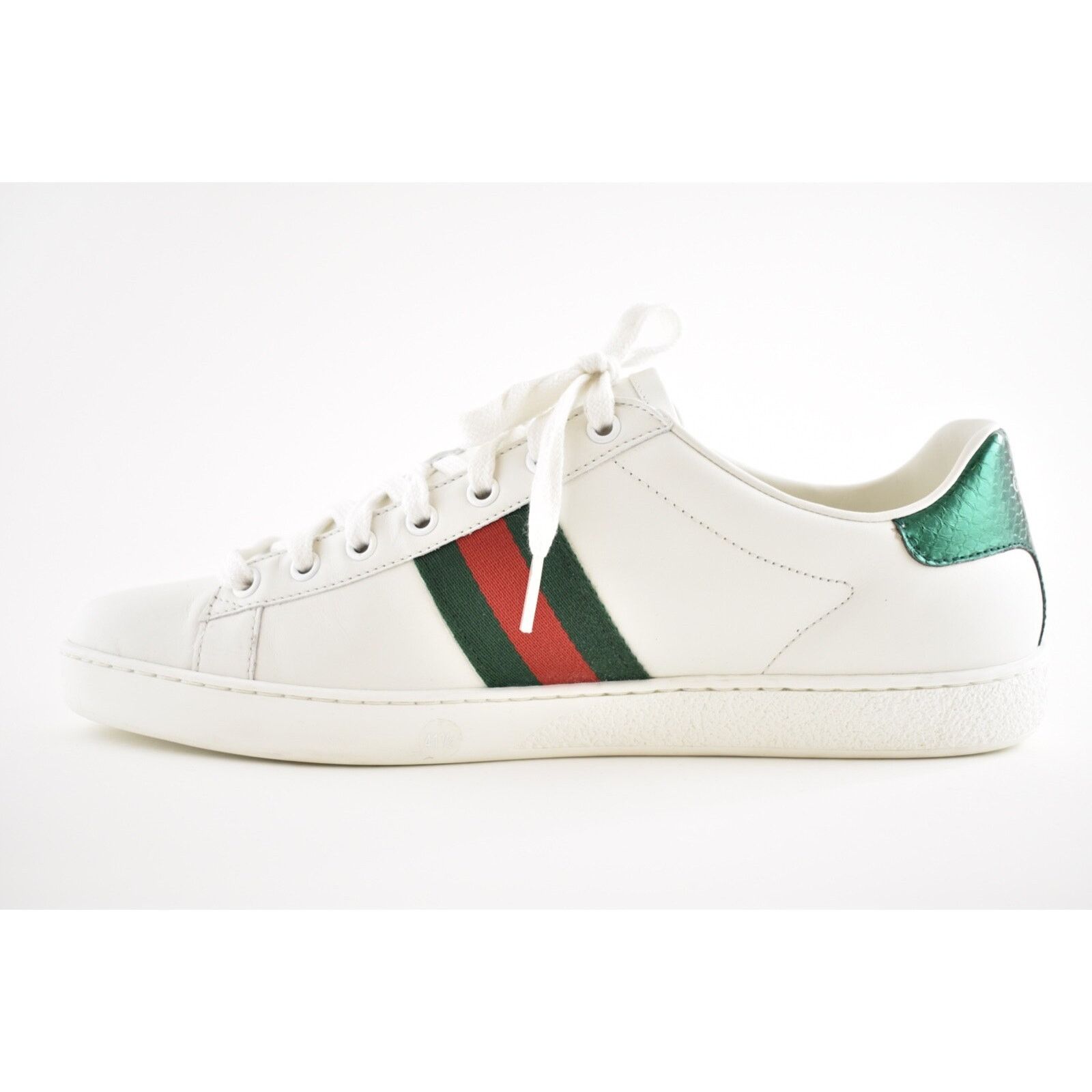 Gucci Gucci New Leather Red Heart Dagger Flat Trainer Sneaker 41.5 Size US 11.5 / IT 41.5 - 9 Thumbnail