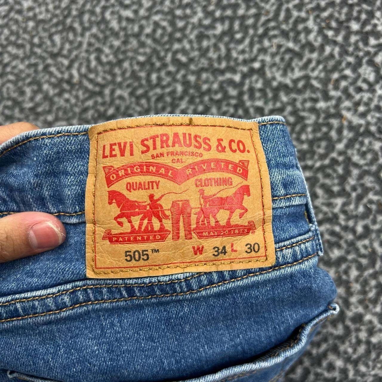 Levi's Levis 501 Jeans Men 34x30 Straight Fit Denim Pants Pocket Size US 34 / EU 50 - 7 Thumbnail