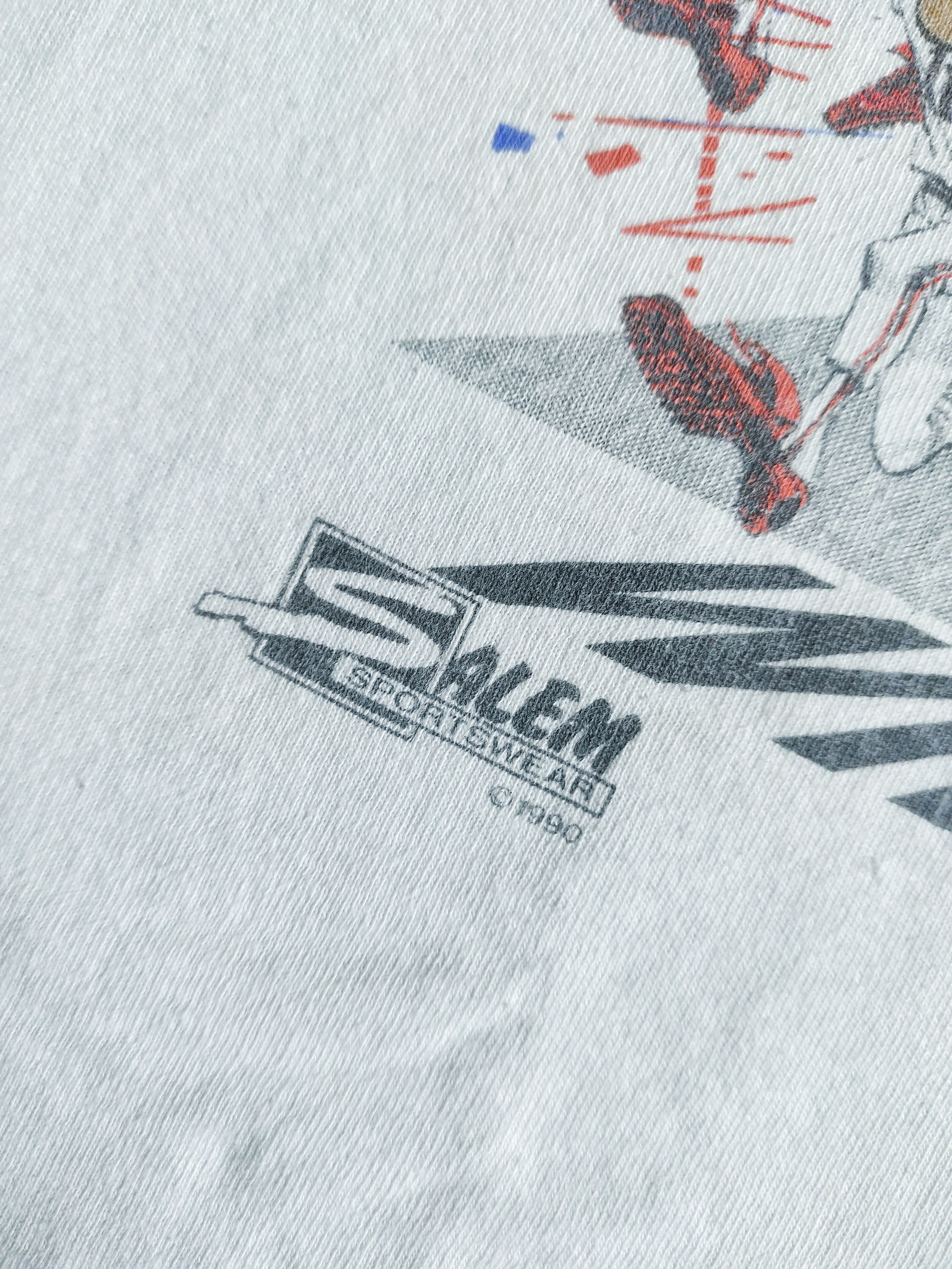 MLB × Salem Sportswear × Vintage Vintage Cincinnati Reds"Wire to Wire" 90s Caricature T-Shirt Size US XL / EU 56 / 4 - 9 Thumbnail