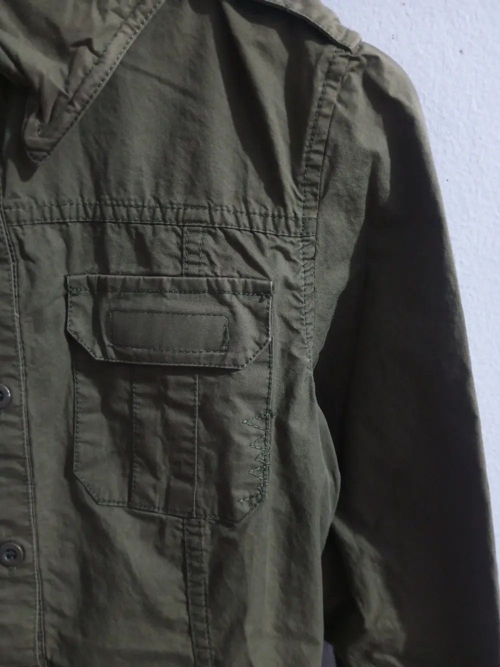 Vintage GOA multi pocket military long shirt Size US XXS / EU 40 - 3 Thumbnail