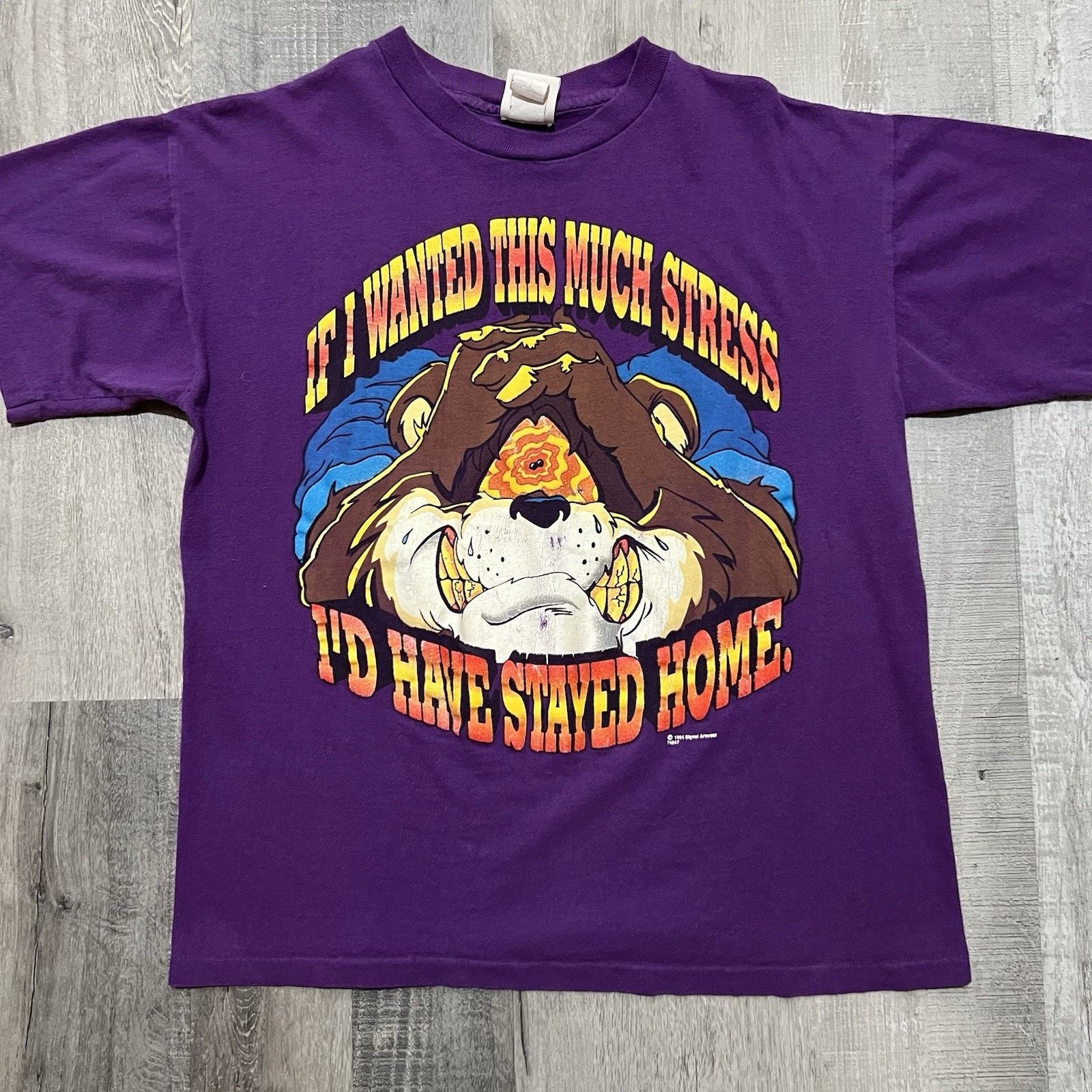 Vintage VTG If I Wanted This Much Stress I'd Have Stayed Home Shirt Size US M / EU 48-50 / 2 - 1 Thumbnail