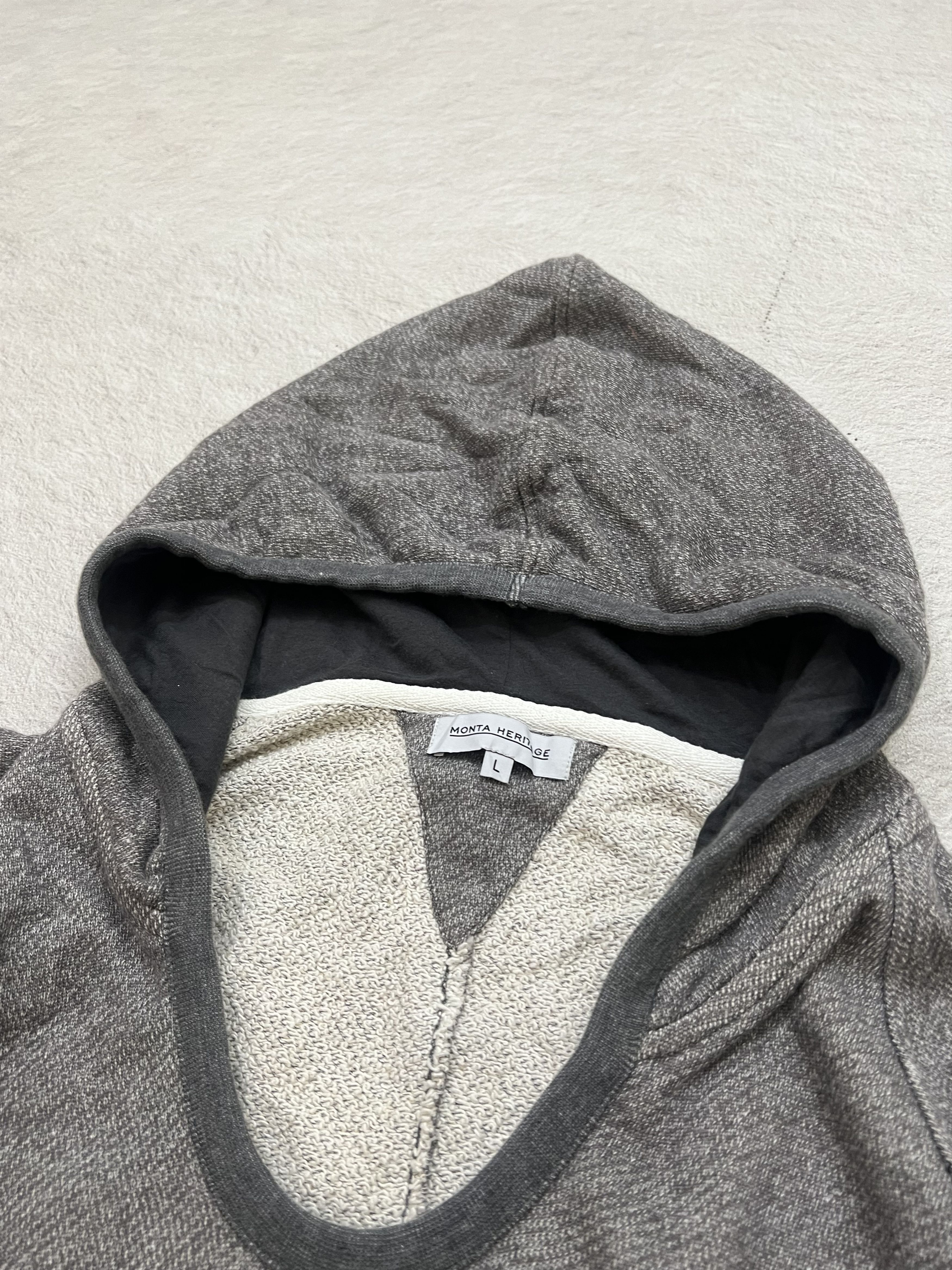 Japanese Brand 2000s Monta Heritage Hybrid Leather Zip Hoddie y2k Lgb Ifsix Size US L / EU 52-54 / 3 - 6 Thumbnail