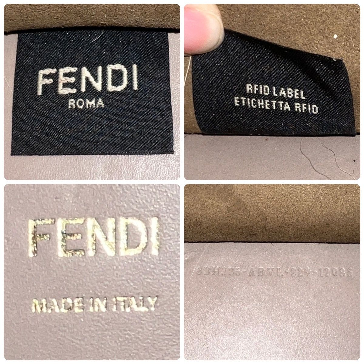 FENDI Tan Sunshine Calfskin Medium Tote Bag Purse