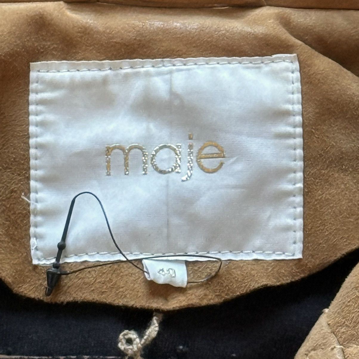 Maje Maje Suede Biker Avantgarde All Saints Style Jacket Size S / US 4 / IT 40 - 9 Thumbnail