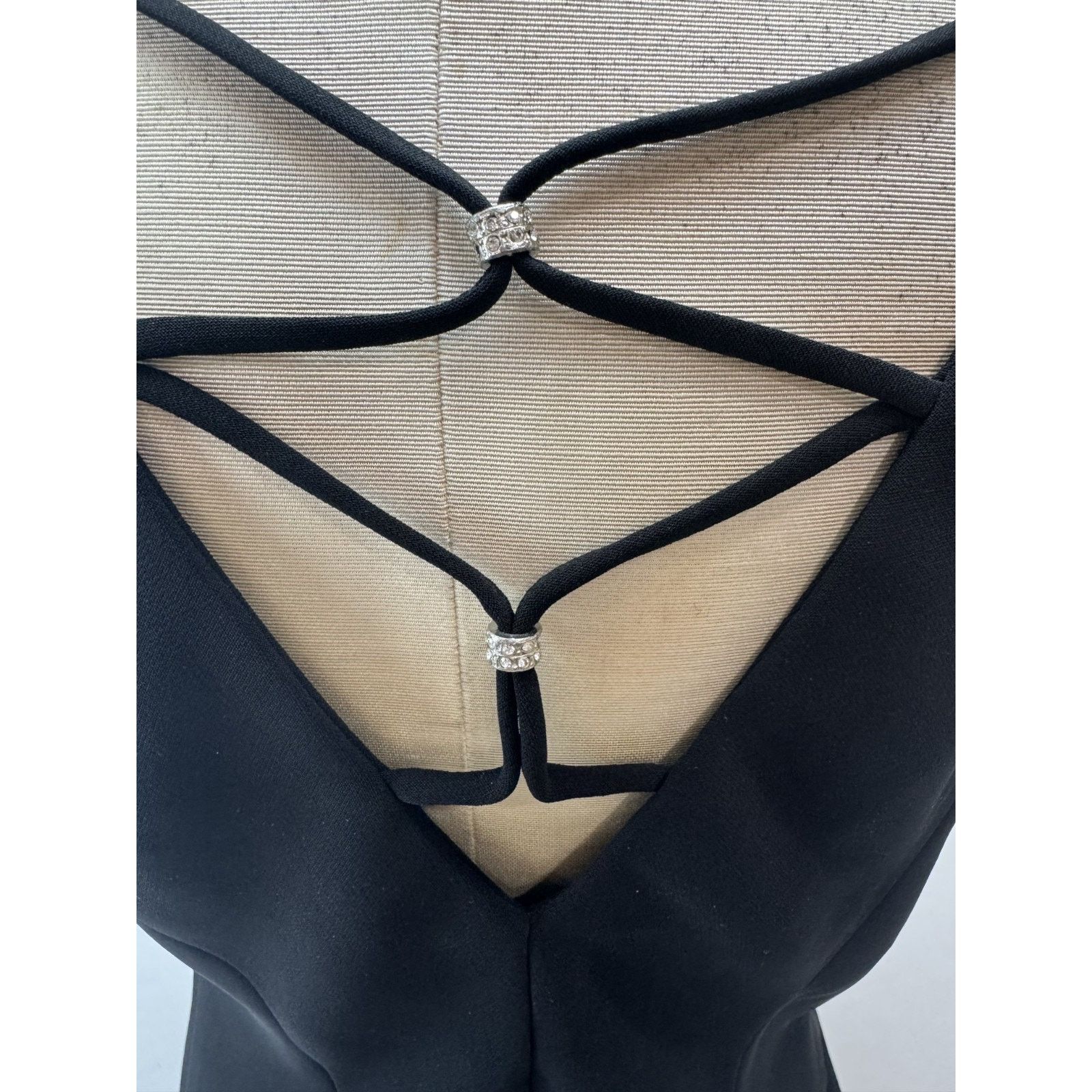 Other Vintage Y2K Whimsigoth Top Strappy Dress Barn Size 8 Black Size M / US 6-8 / IT 42-44 - 4 Thumbnail