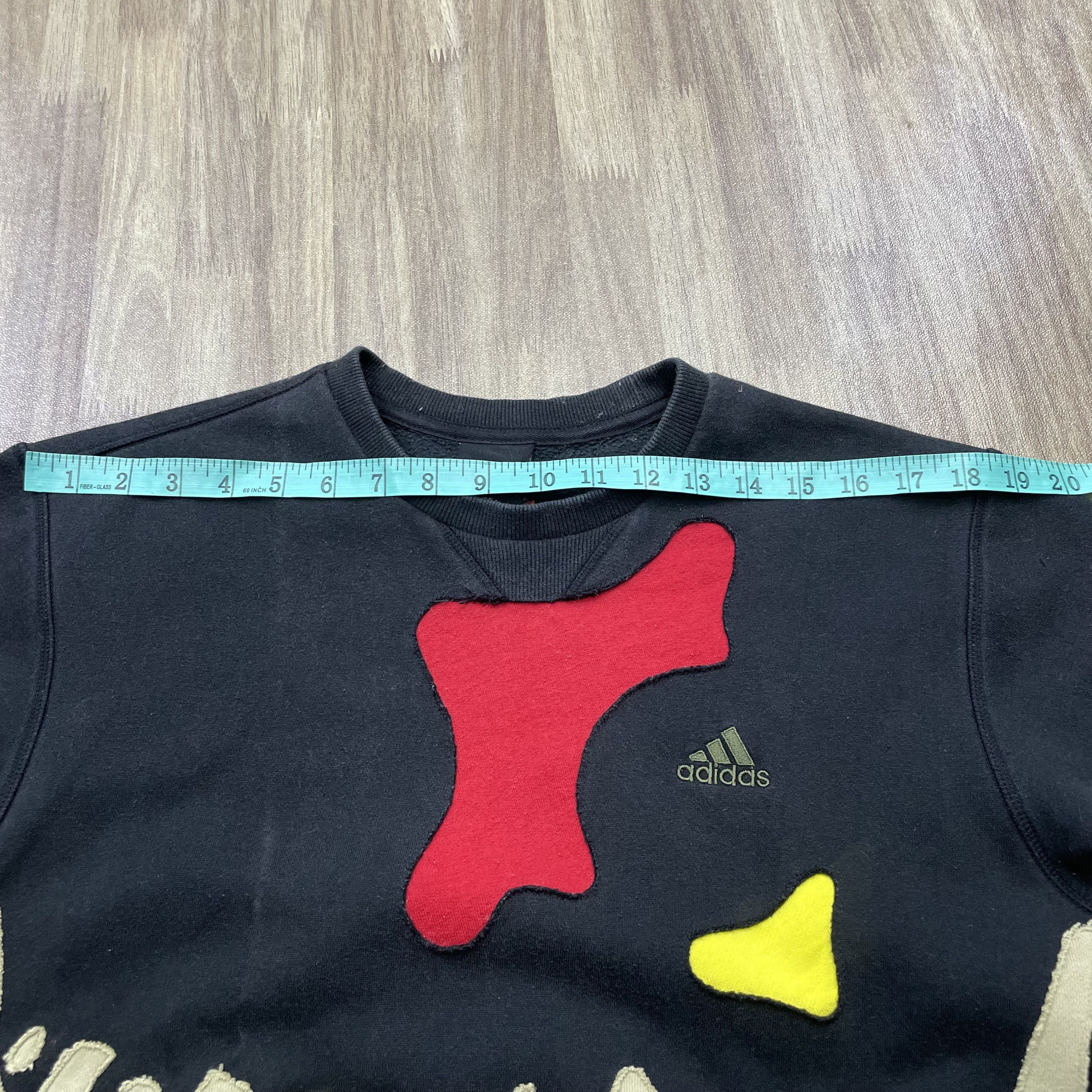Vintage Vintage Adidas Custom Patchwork Skeleton Graphic Sweatshirt Size US S / EU 44-46 / 1 - 10 Thumbnail