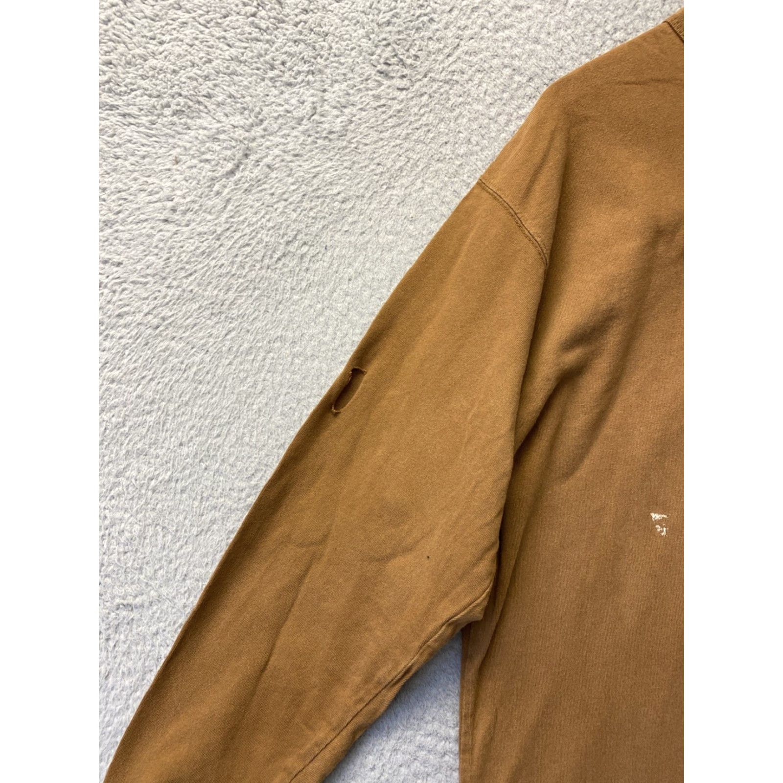 Nike Nike Men T-Shirt Long Sleeve Pocket - Medium - Brown - 100% Cotton - Crew Neck - Regular Fit - 2010s - Hole on Right Sleeve - Mens Size US M / EU 48-50 / 2 - 7 Thumbnail
