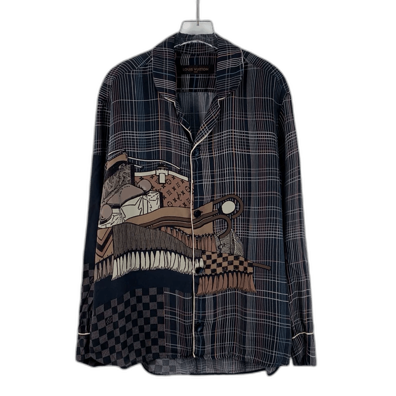 Louis Vuitton Louis Vuitton Colorful Silk Long Sleeve Shirt-2506 Size US M / EU 48-50 / 2 - 1 Thumbnail