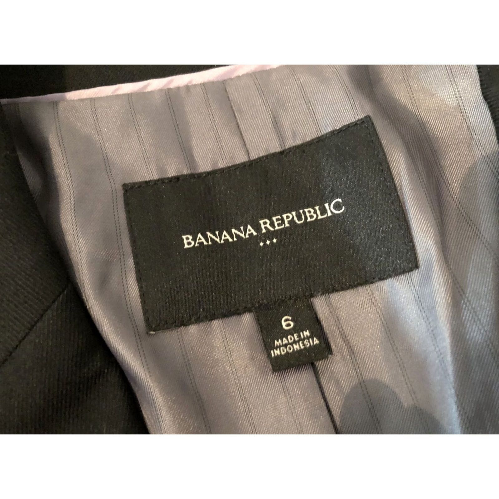 Banana Republic VINTAGE Banana Republic Jacket Blazer 6 Black Womens Size M / US 6-8 / IT 42-44 - 4 Thumbnail