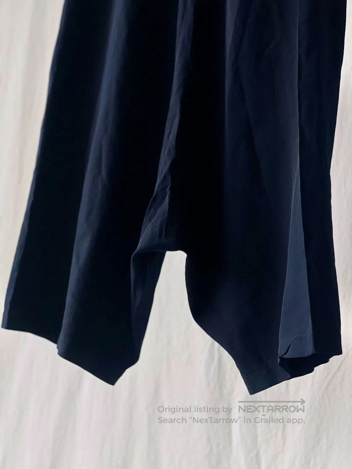 Comme des Garcons ComCom Navy Blue Wide-Leg Cropped Pants. Size 22" - 7 Thumbnail