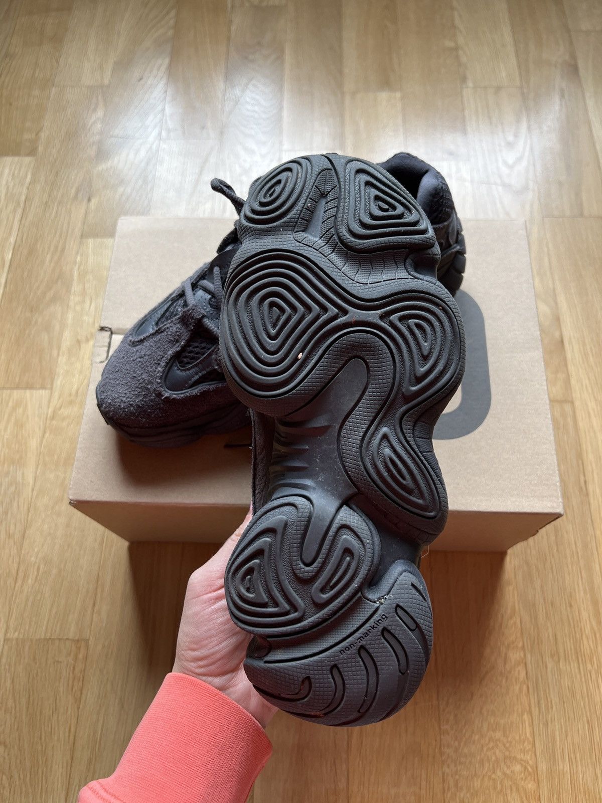 Yeezy Adidas yeezy boost 500 black sneakers Size US 7 / EU 40 - 4 Thumbnail